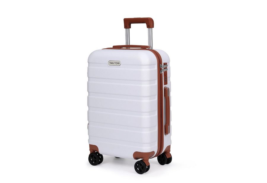 TANTOMI Handgepäckkoffer Koffer Hartschale Leicht Reisekoffer ABS Geräumig Haltbar(M L XL), 4 Rollen, Trolley Handgepäck Große Kapazität mit 4 Rollen und Zahlenschloss von TANTOMI
