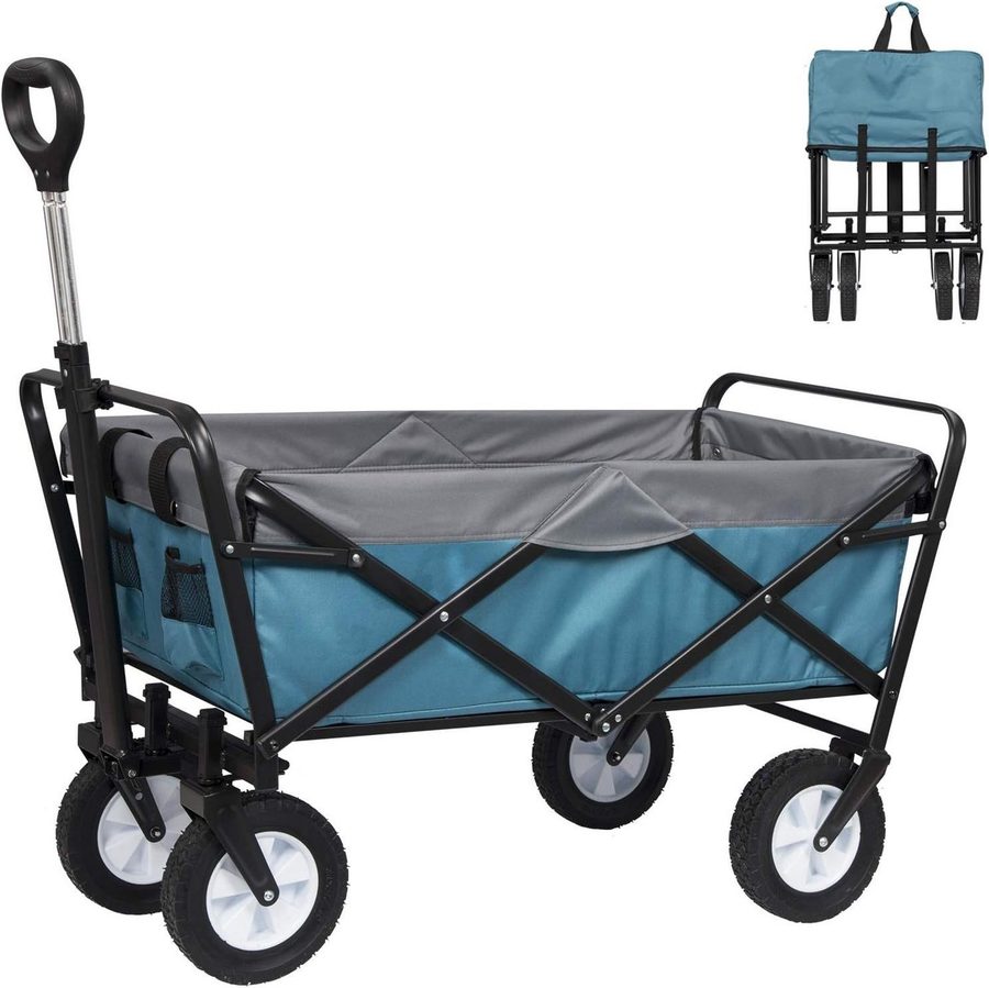 EUGAD Bollerwagen (1-tlg), faltbar klappbar belastbar bis 80kg PP-Räder von EUGAD