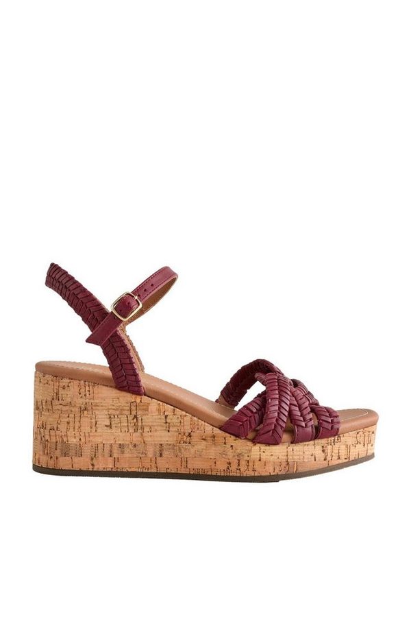 Next Forever Comfort® Leder-Wedges mit Flechtdesign Keilsandalette von Next