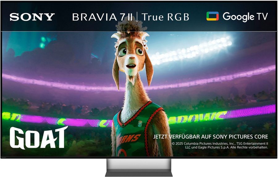 Sony K-55XR75M2 55 BRAVIA 7 II LED-Fernseher (139 cm/55 Zoll, 4K Ultra HD, Android TV, Google TV, BRAVIA 7 II TRUE RGB MINI LED Fernseher) von Sony