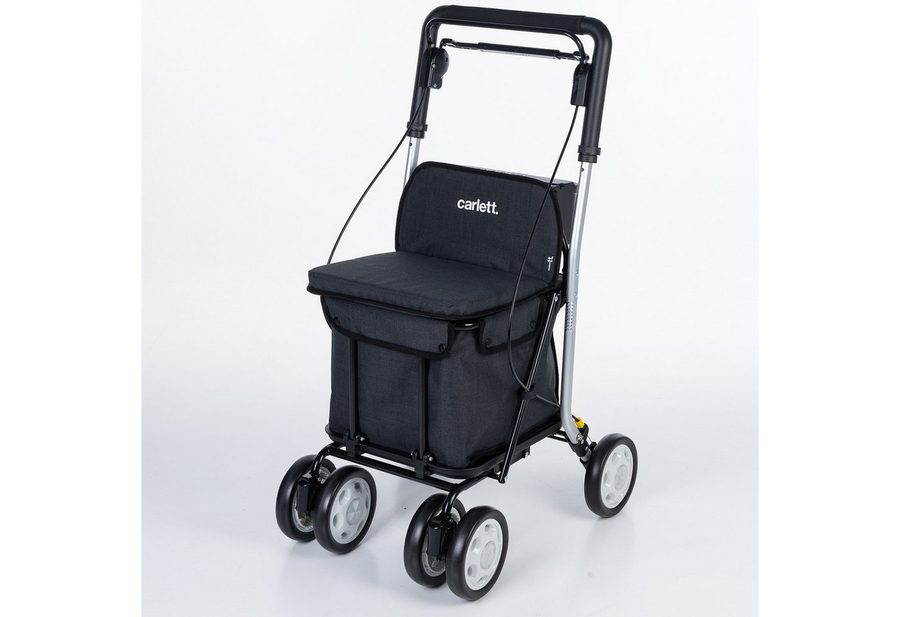 Carlett Einkaufstrolley Einkaufswagen Shopping Trolley Rollatoren für Senioren, Maximale Sitzbelastung 125 kg, 30L, Wasserdichte Tasche aus Polyester von Carlett