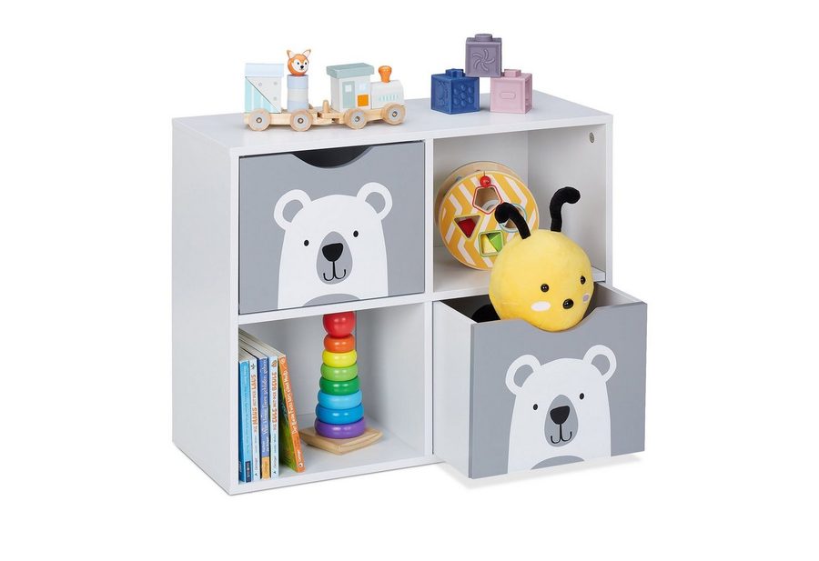 relaxdays Kinderregal Bär, 1-tlg. von RELAXDAYS