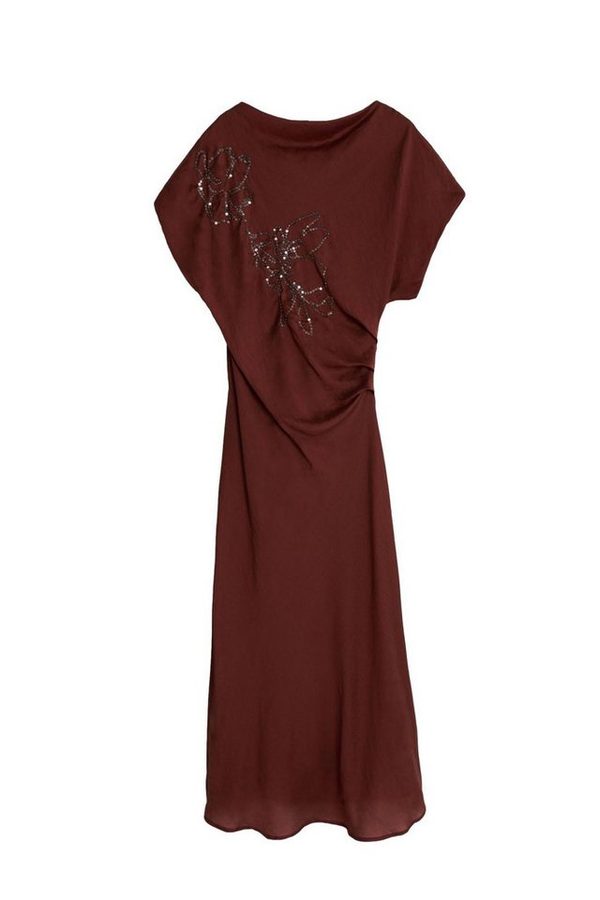 Bhoem Maxikleid Ärmelloses Maxikleid mit Perlen und Blumenmuster (1-tlg) von Bhoem