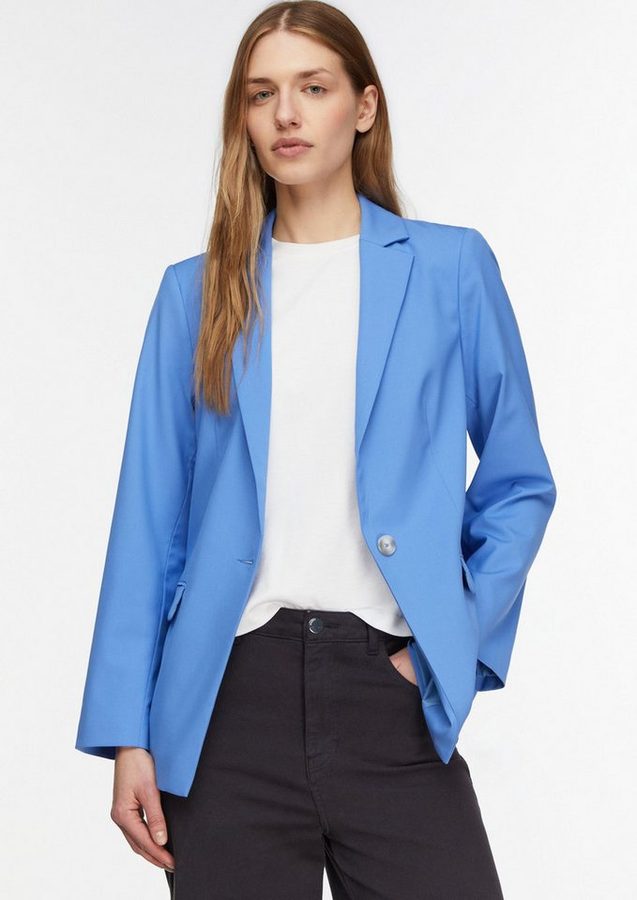 comma Jackenblazer Indoor-Blazer Antaillierter Blazer aus Viskosestretch von comma