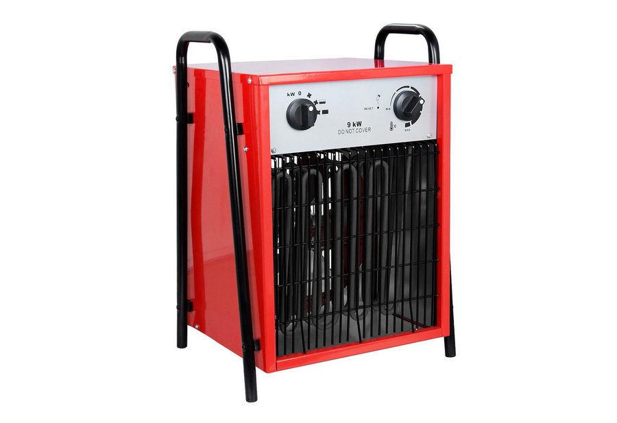 FIVMEN Heizlüfter Heizgerät Elektroheizer Heizgebläse mit 4 Heizstufen, Rot, 9000 W, Heizstrahler Überlastschutz für Innen- und Außeneinsatz von FIVMEN