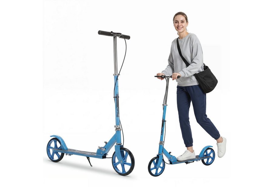 oyajia Cityroller Tretroller Kickroller Cityroller Kinderroller Erwachsene Scooter, (klappbar&höhenverstellbar Scooter 20CM Räder) von oyajia