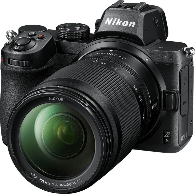 Nikon Z 5 KIT Z 24-200 mm 1:4.0-6.3 VR Systemkamera (24-200 mm 1:4.0-6.3 VR, 24,3 MP, Bluetooth, WLAN (WiFi) von Nikon