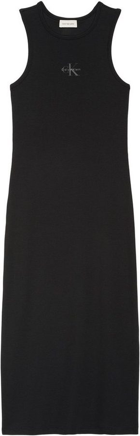 Calvin Klein Trägerkleid MONOLOGO BABY RIB TANK MIDI Figurbetonte Passform mit Rundhalsausschnitt von Calvin Klein