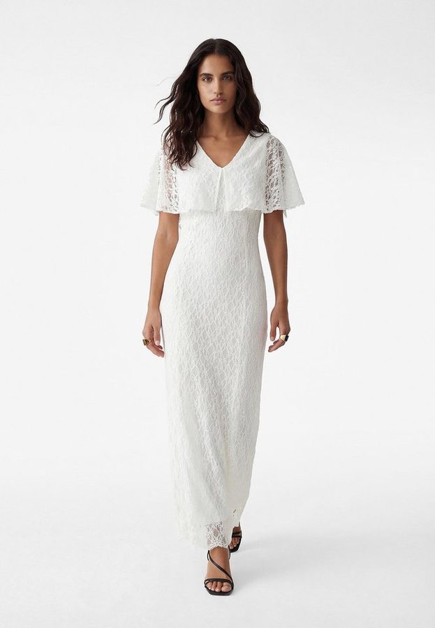 Koton Midikleid Koton Maxi-Slim-Fit-Dress Mit Spitze von Koton