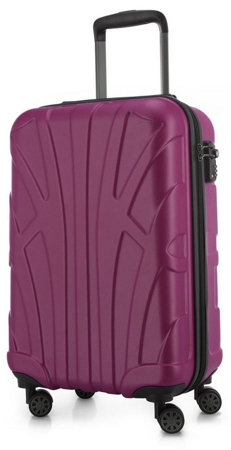 Suitline Handgepäckkoffer S1, 4 Rollen, Trolley 55x35x20 cm Bordgepäck Koffer Doppelrollen 34 L von Suitline