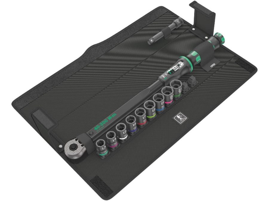 Wera Drehmomentschlüssel Click-Torque C 3 Set 2 (Set, 11 St., 11-tlg), für sicherheitsrelevante Beton-Schrauben mit definierten Drehmomenten von Wera