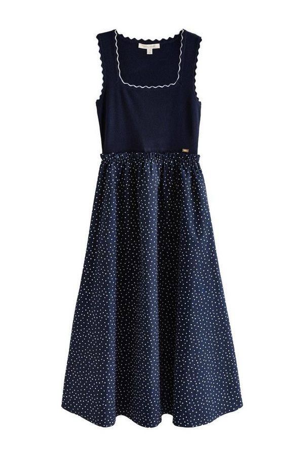 LAURA ASHLEY Midikleid Laura Ashley 2-in-1-Midikleid mit Pünktchen (1-tlg) von Laura Ashley