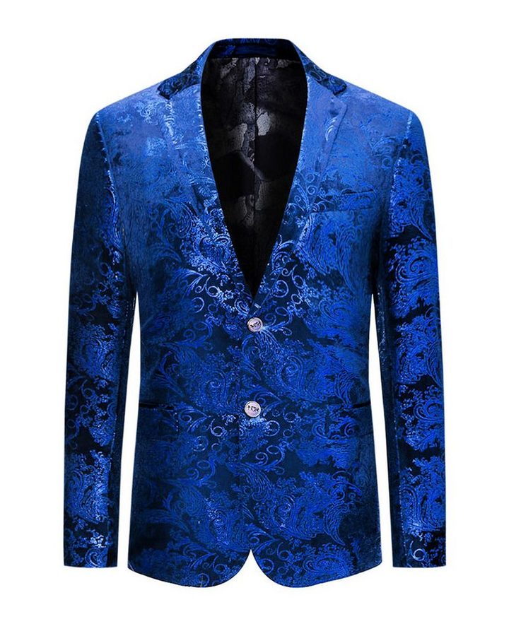 Allthemen Sakko Herren 2 Knöpfe Pailletten Blazer für Party von Allthemen