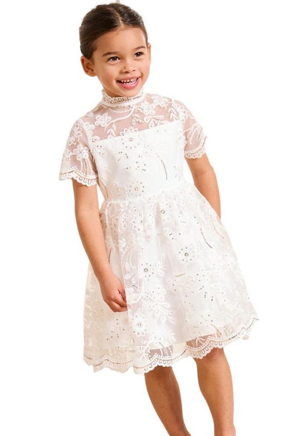 LIPSY Partykleid Lipsy festliches Spitzenkleid mit Pailletten (1-tlg) von Lipsy