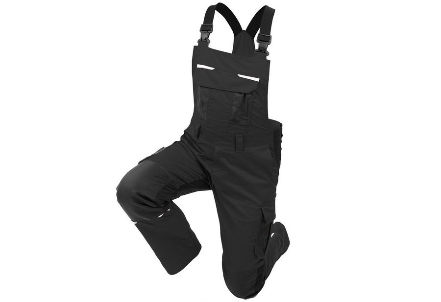 Qualitex Workwear Arbeitslatzhose INDustriewaschfähige Latzhose mit mechanischem Stretch - slim-fit von Qualitex Workwear