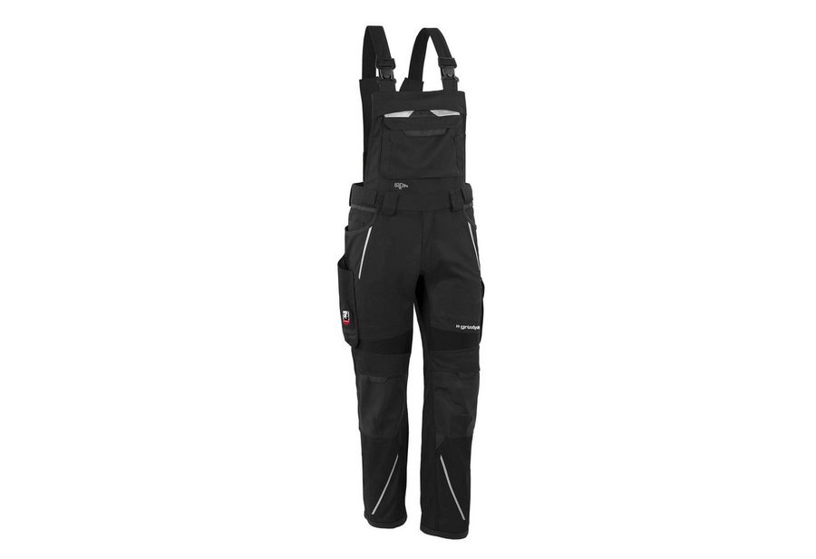Qualitex Workwear Arbeitslatzhose Latzhose "IRON" schwarz, Gr. S54 von Qualitex Workwear