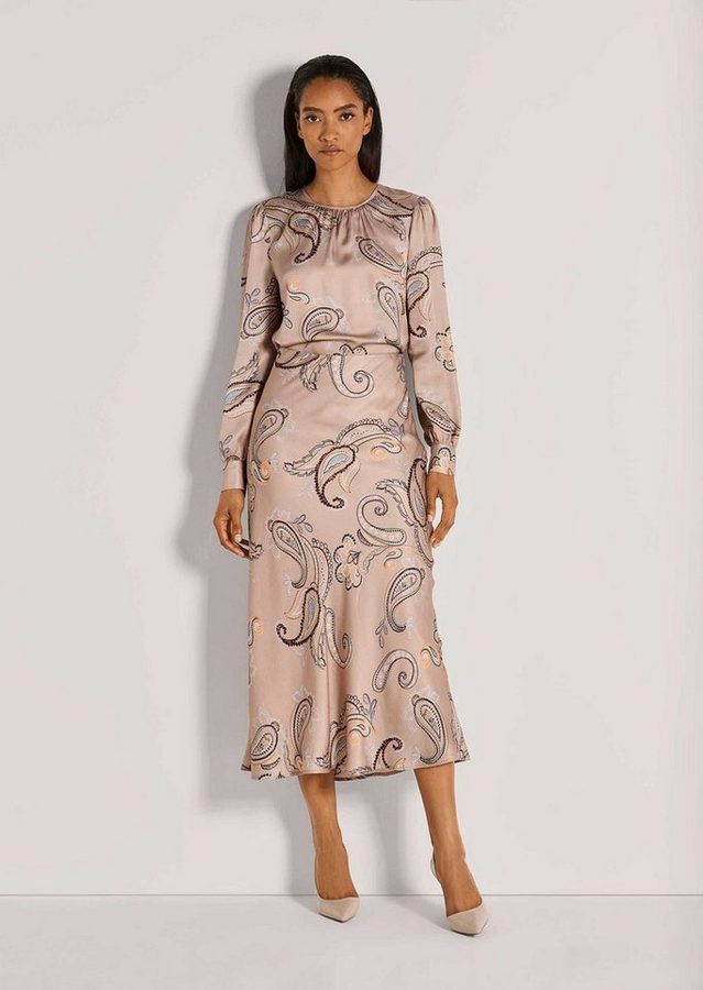 MADELEINE Maxirock Eleganter Look im Paisley-Design Midirock mit leicht ausgestelltem Saum und seitlichem Reißverschluss von MADELEINE