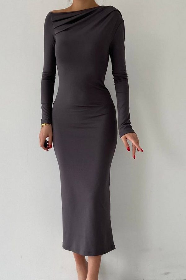WOMAN VISION Midikleid Langärmeliges Midikleid von WOMAN VISION