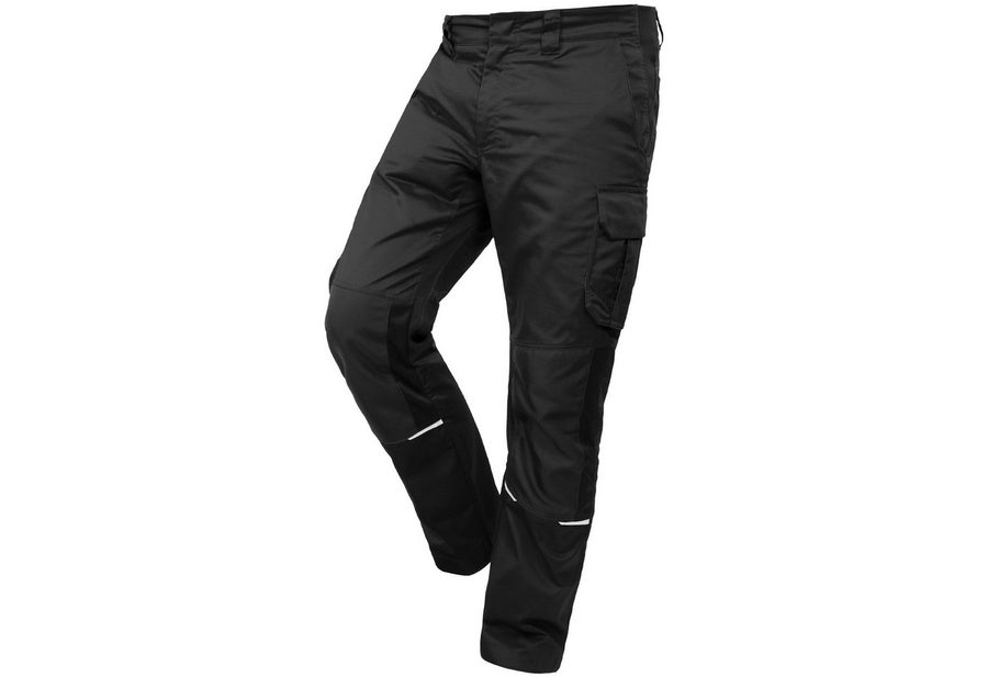 Qualitex Workwear Arbeitsbundhose Slim-Fit Herren-Arbeitshose, strapazierfähige Stretch-Hose-Herren (1-tlg) Robust wie eine Jeans, Herren Hose auch als Latzhose erhältlich von Qualitex Workwear