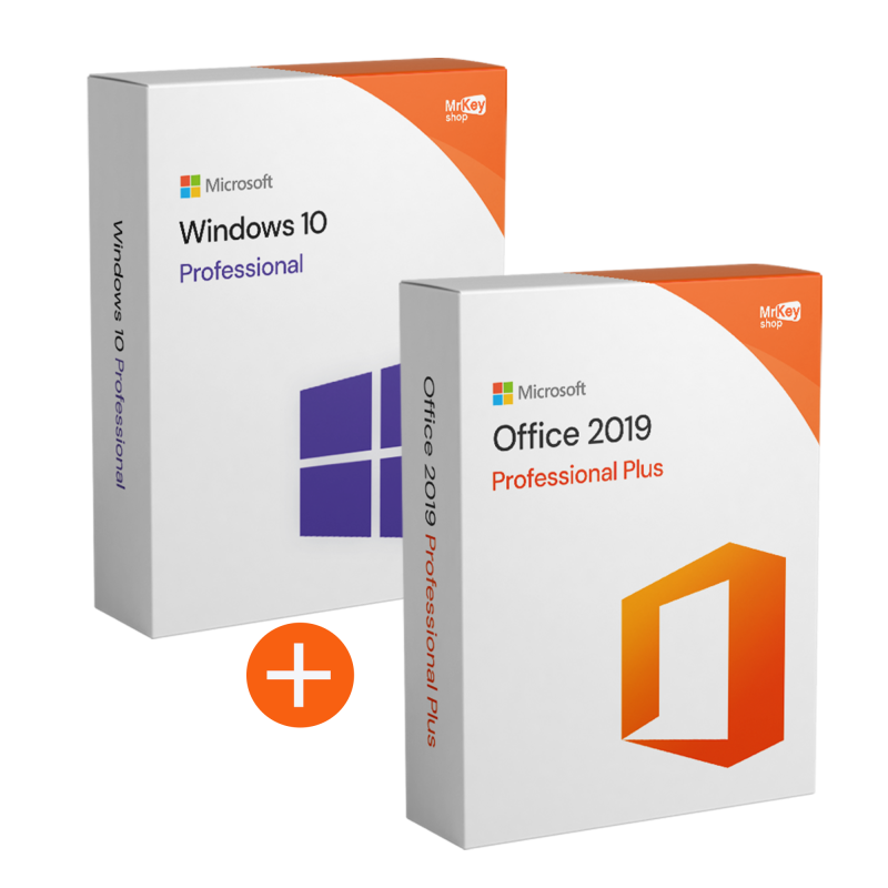Windows 10 Pro + Office 2019 Pro Plus - Bundle von Microsoft
