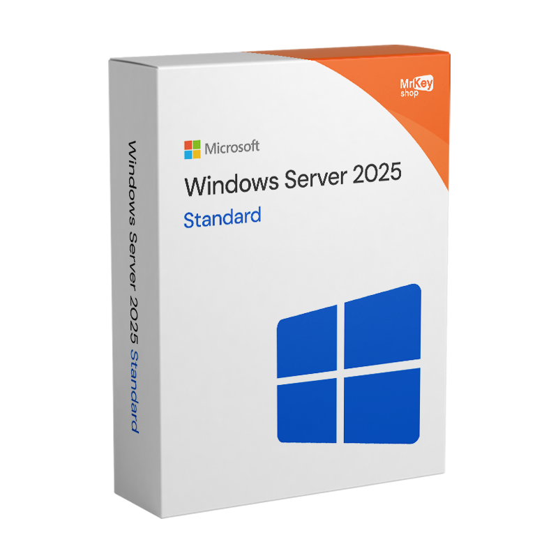 Microsoft Windows Server 2025 Standard – Original-Lebenszeitlizenz von Microsoft