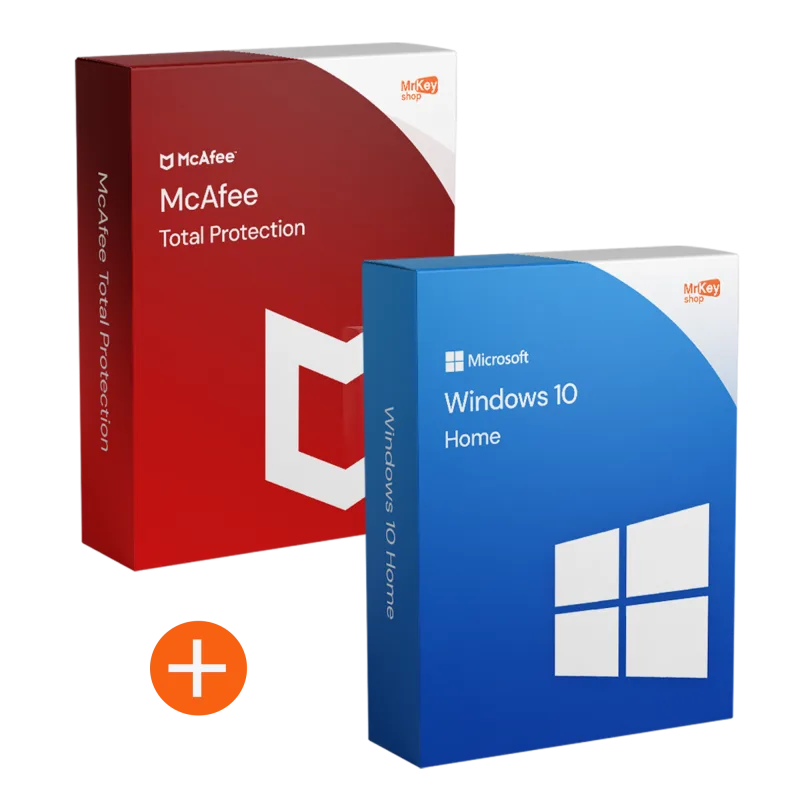 Windows 10 Home + McAfee Total Protection 1 gerat / 1 jahr - Bundle von Microsoft