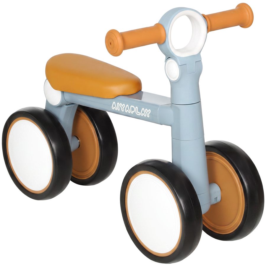 AIYAPLAY Kinder Laufrad Klappbar leicht Lauflernrad mit EVA-Rädern Höhenverstellbarer Sitz Aluminiumrahmen, Kinderlaufrad Balance Bike bis 25 kg Geschenke für Jungen Mädchen 1-3 Jahre Blau   Aosom von AIYAPLAY