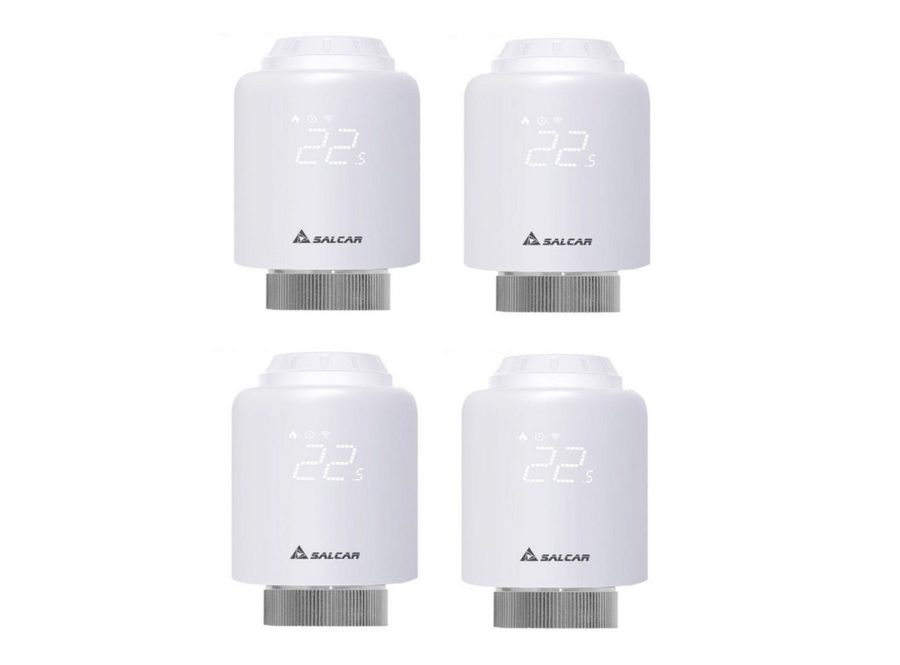 Salcar Heizkörperthermostat Smartes WiFi Heizungsthermostat, (4 St) von Salcar