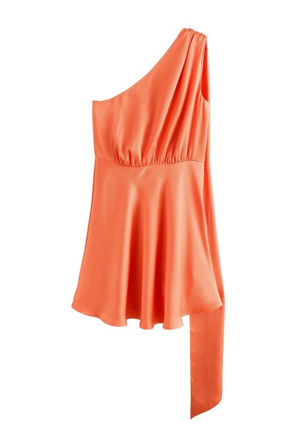 Next Satinkleid Ärmelloses Neckholder-Minikleid aus Satin (1-tlg) von Next