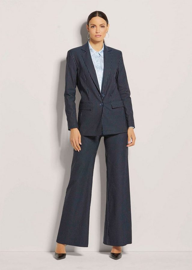 MADELEINE Kurzblazer Eleganter, taillierter Blazer Meliertes Design mit klassischem Reverskragen und Knopfverschluss von MADELEINE