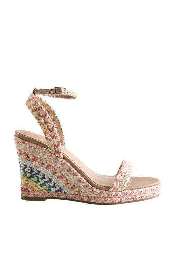 Next Forever Comfort® Schuhe mit hohem Keilabsatz Keilsandalette von Next