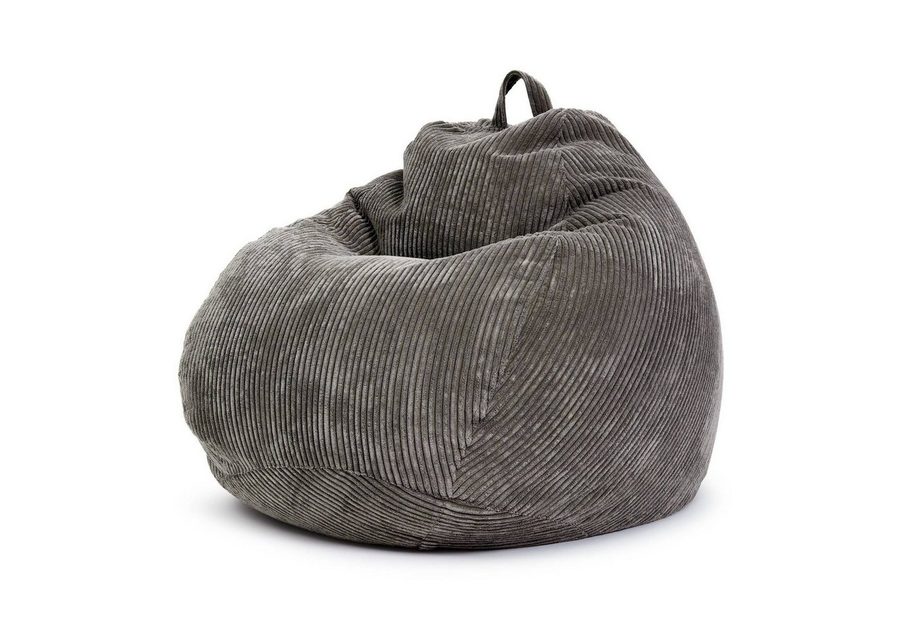 Green Bean Sitzsack Indoor Sitzsack Scoop 90x110cm - Cord (Indoor Sitzsack 90x110cm aus Cordstoff mit EPS-Perlen Füllung, Kuschelig Weich Waschbar - Drinnen Bodenkissen Liegekissen Sitzkissen), Sitzhocker Relax-Sessel Kinder Erwachsene Stoff von Green Bean