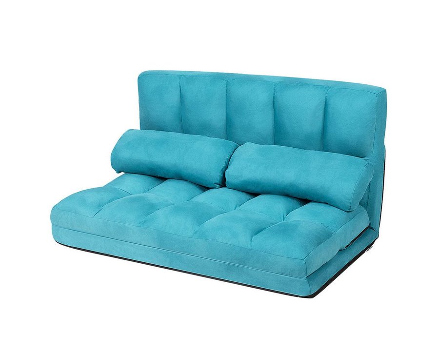 COSTWAY Schlafsofa, mit Bettfunktion, 2 Sitzer,klappbar, 180x113cm von COSTWAY