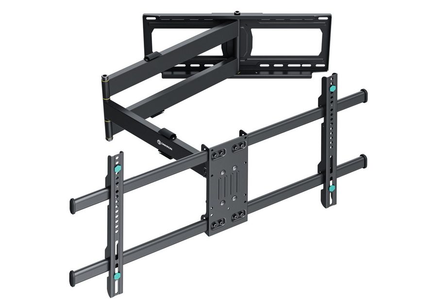 ONKRON TV-Wandhalterung 42-90 Zoll, bis 65 kg, VESA 200x200-800x400, M7L-B, (langer Arm, ausziehbar, schwenkbar, neigbar, Kabelkanäle) von ONKRON