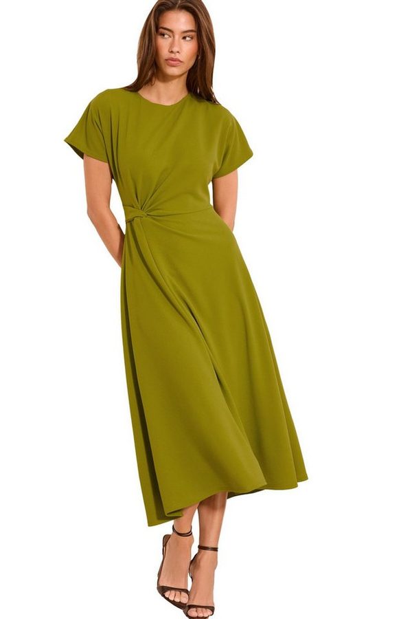 LIPSY Midikleid Lipsy Midikleid mit seitlichem Knoten, Karomuster (1-tlg) von Lipsy