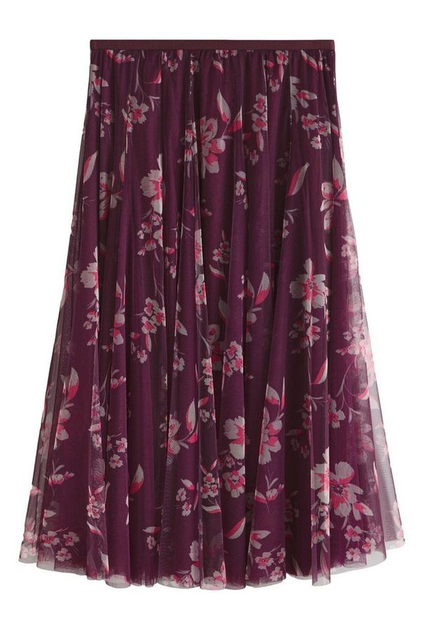 LAURA ASHLEY Midirock Laura Ashley ausgestellter Goday Mesh-Midirock (1-tlg) von Laura Ashley