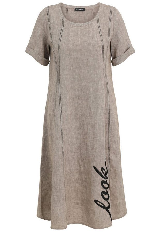 Doris Streich Sommerkleid mit Stickerei und langem Halbarm von Doris Streich