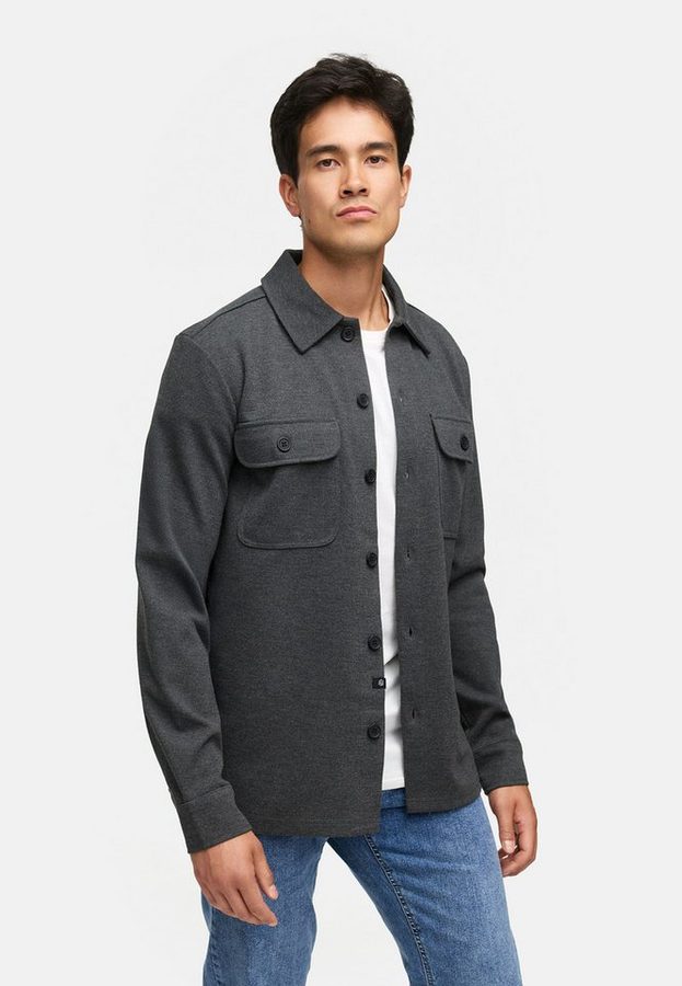 INDICODE Langarmhemd Herren INNello Herrenhemd Langarm Elegantes Overshirt mit Brusttaschen von INDICODE