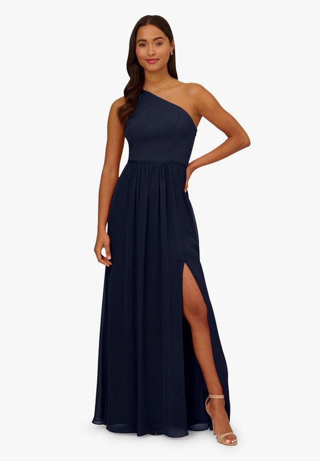Adrianna Papell Abendkleid One Shoulder Chiffon Gown Glamourös, klassisch, festlich von Adrianna Papell