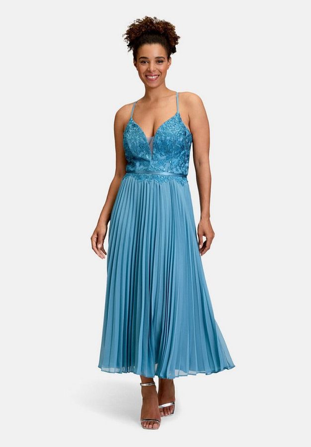 Vera Mont Abendkleid Damen mit Stickerei Plissee von Vera Mont
