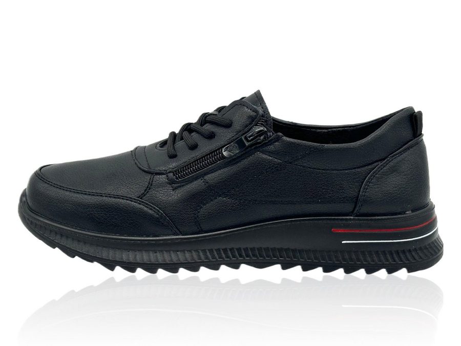 Nowaland Bequeme Damen Halbschuhe mit Reißverschluss und Schnürung Sneaker Leicht, bequem und rutschhemmend für den Alltag von Nowaland