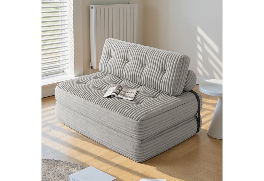 Bealife Schlafsofa Klappbares Sofa, Relaxsessel Indoor-Lazy Mit Rückenkissen, kein Aufbau, sofort nutzbar von Bealife