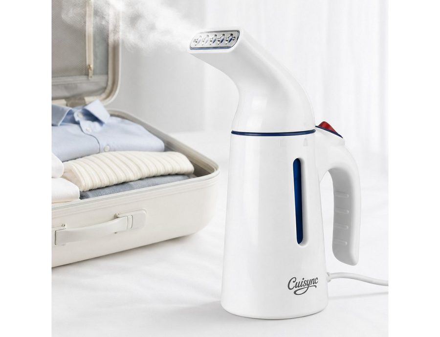 CUISYNC Dampfglätter Steamer für Kleidung, Handdampfgerät, kompakter Dampfglätter, kompakt, 700 W, Starker Dampf, vertikal & horizontal – für Zuhause & Reisen von CUISYNC