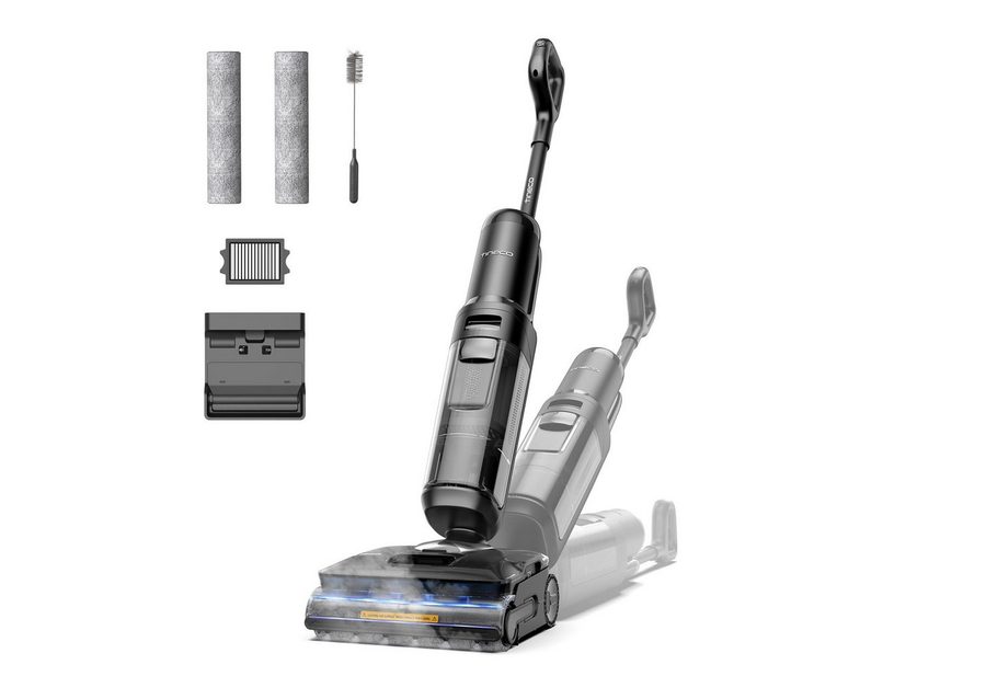 Tineco Nass-Trocken-Sauger FLOOR ONE S7 Stretch Steam Plus mit 160°C Dampfreinigung, 285 W, Selbstantrieb, 80 Minuten, Dampfreiniger von Tineco