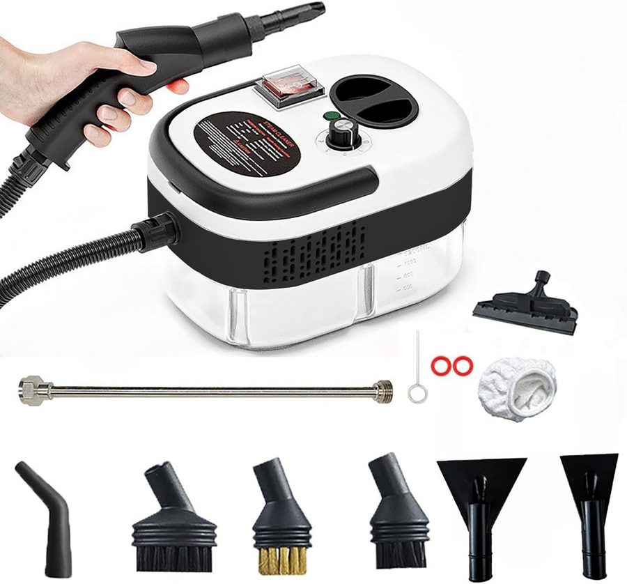 ibettertec Dampfreiniger Handdampfreiniger, tragbarer Reiniger, Küchenreiniger, geeignet für Böden, Fenster und Küchen. von ibettertec