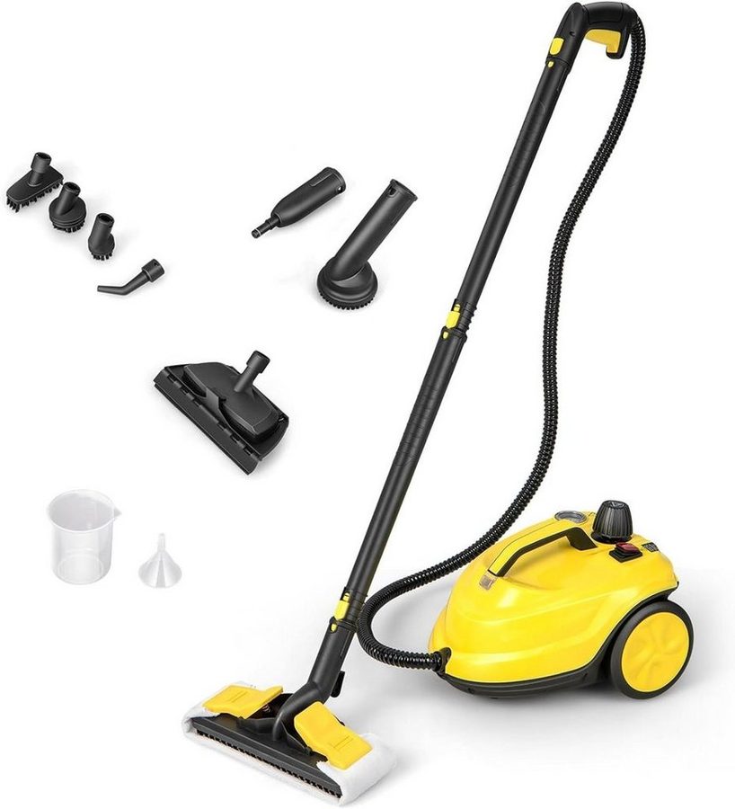 KOMFOTTEU Dampfreiniger Flächenleistung: 108 m², Dampfdruck: 5 bar, 2000,00 W, 1,8 L Wasserkapazität von KOMFOTTEU