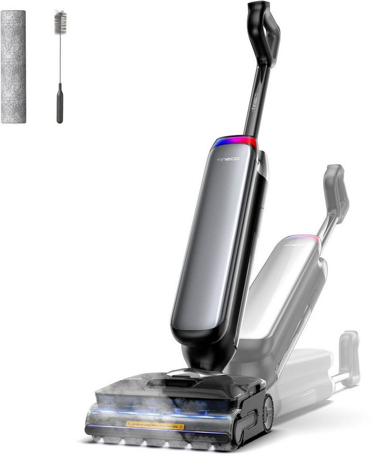 Tineco Nass-Trocken-Sauger FLOOR ONE S9 Artist Steam Pro, Dampfreiniger mit 160°C Dampfreinigung, 285 W, 22kPA Saugleistung, Selbstantrieb, 90 Minuten von Tineco