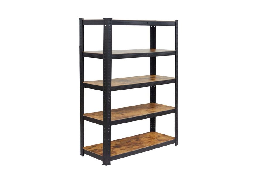 relaxdays Schwerlastregal Industrial 500 kg, 1-tlg., 30 x 100 x 180 cm von RELAXDAYS