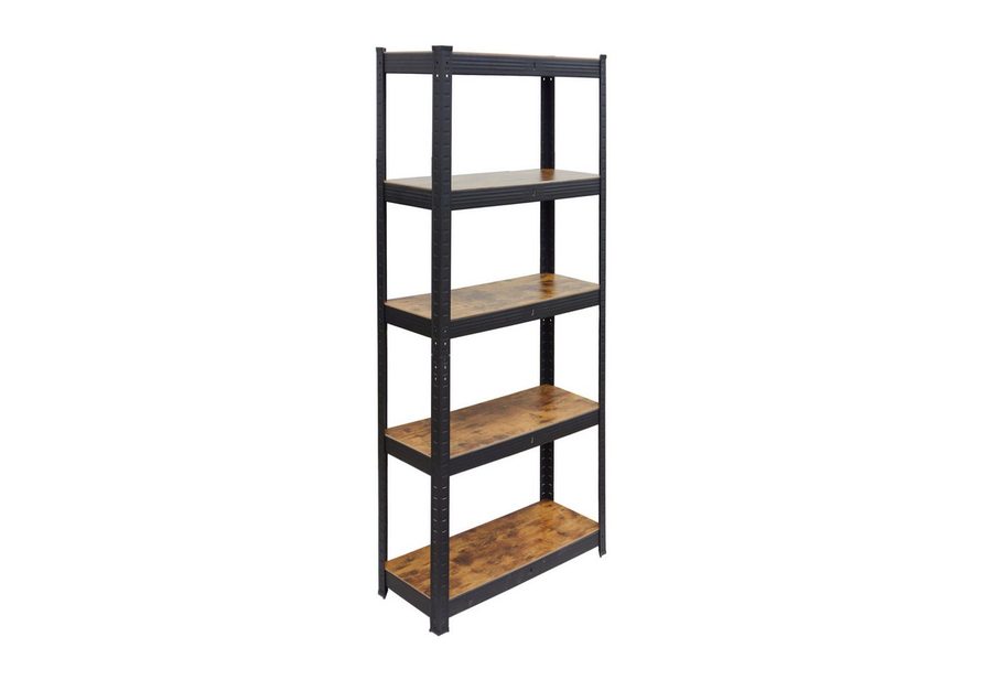 relaxdays Schwerlastregal Industrial 500 kg, 1-tlg., 30 x 60 x 180 cm von RELAXDAYS