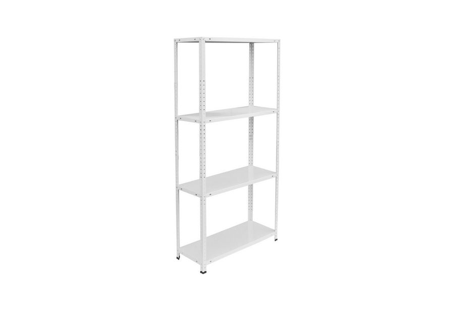 relaxdays Schwerlastregal Lagerregal aus Stahl 160 kg, 1-tlg., weiß von RELAXDAYS